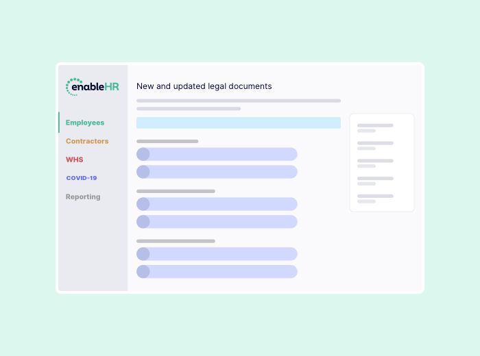 New legal documents added to enableHR